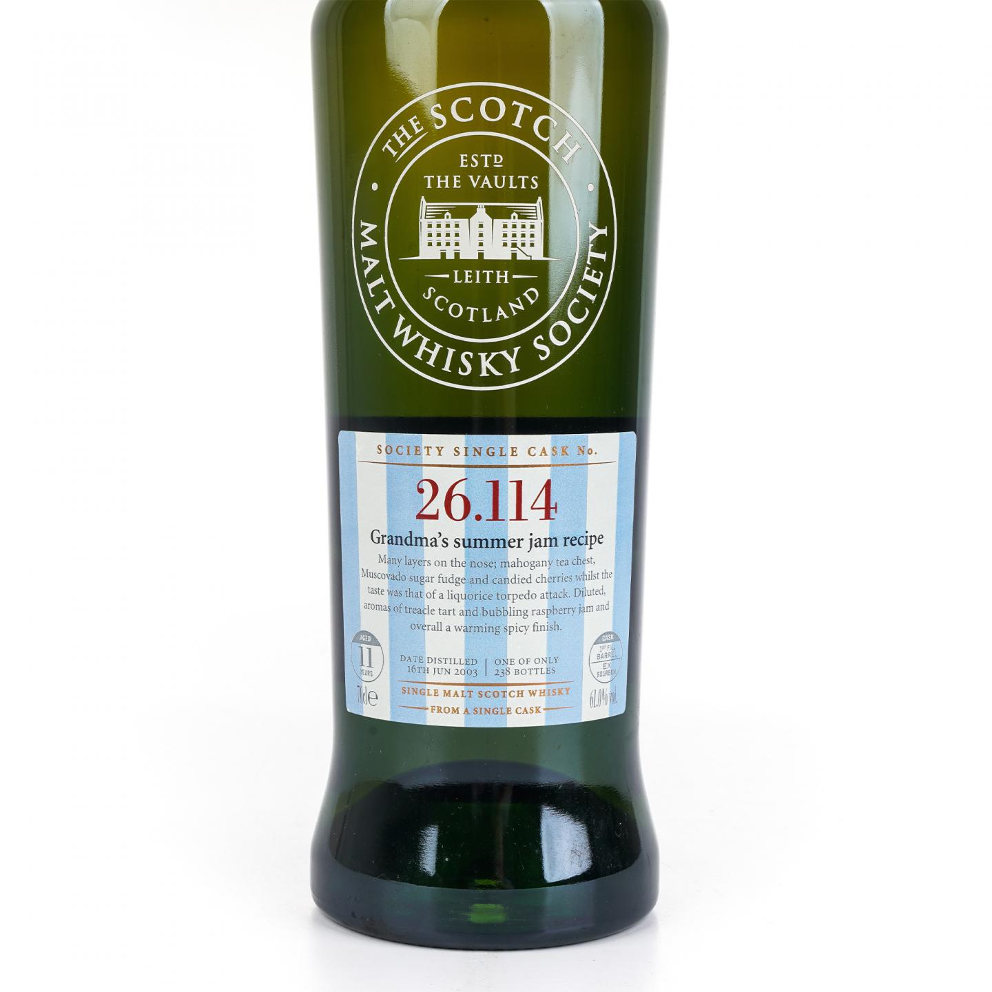 SMWS 26.114 克里尼利基 11年 2003
