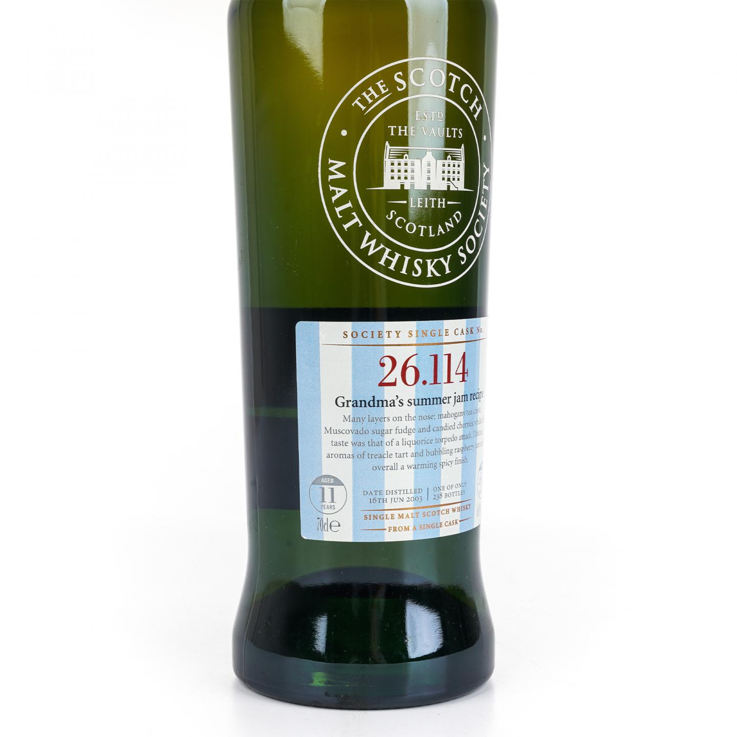 SMWS 26.114 克里尼利基 11年 2003