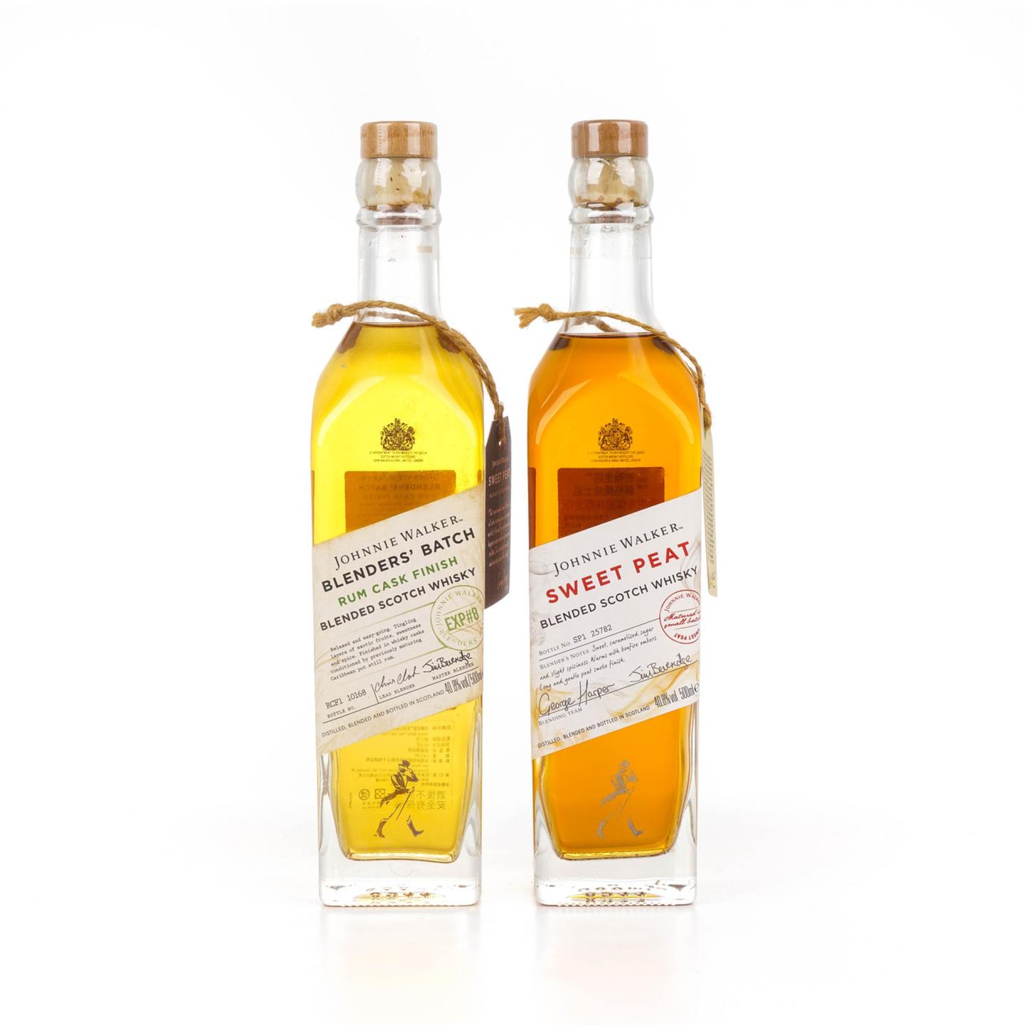尊尼获加 首席酿酒师私藏精选 朗姆桶收尾/香甜泥煤风味 500ml*2