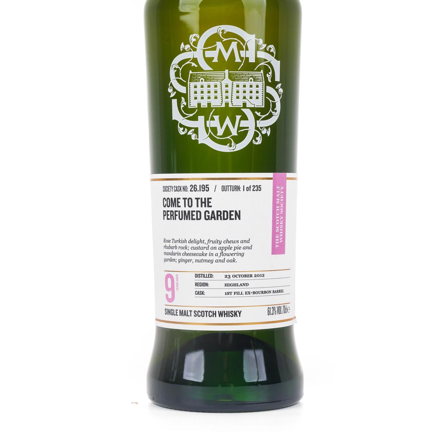 SMWS 26.195 克里尼利基 9年 2012 单桶