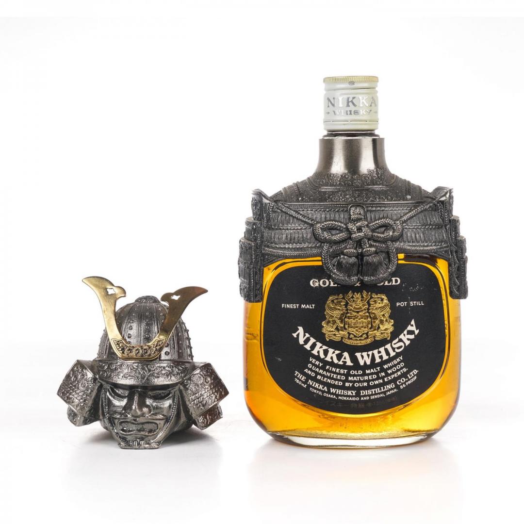 【质感武士】70年代 Nikka Gold & Gold金属武士特级威士忌 43% 760ml