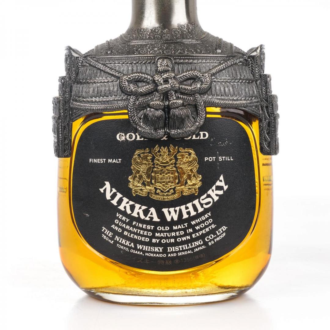【质感武士】70年代 Nikka Gold & Gold金属武士特级威士忌 43% 760ml