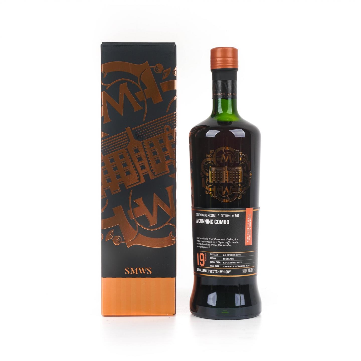 SMWS 4.293 高原骑士 19年 2001 雪莉桶
