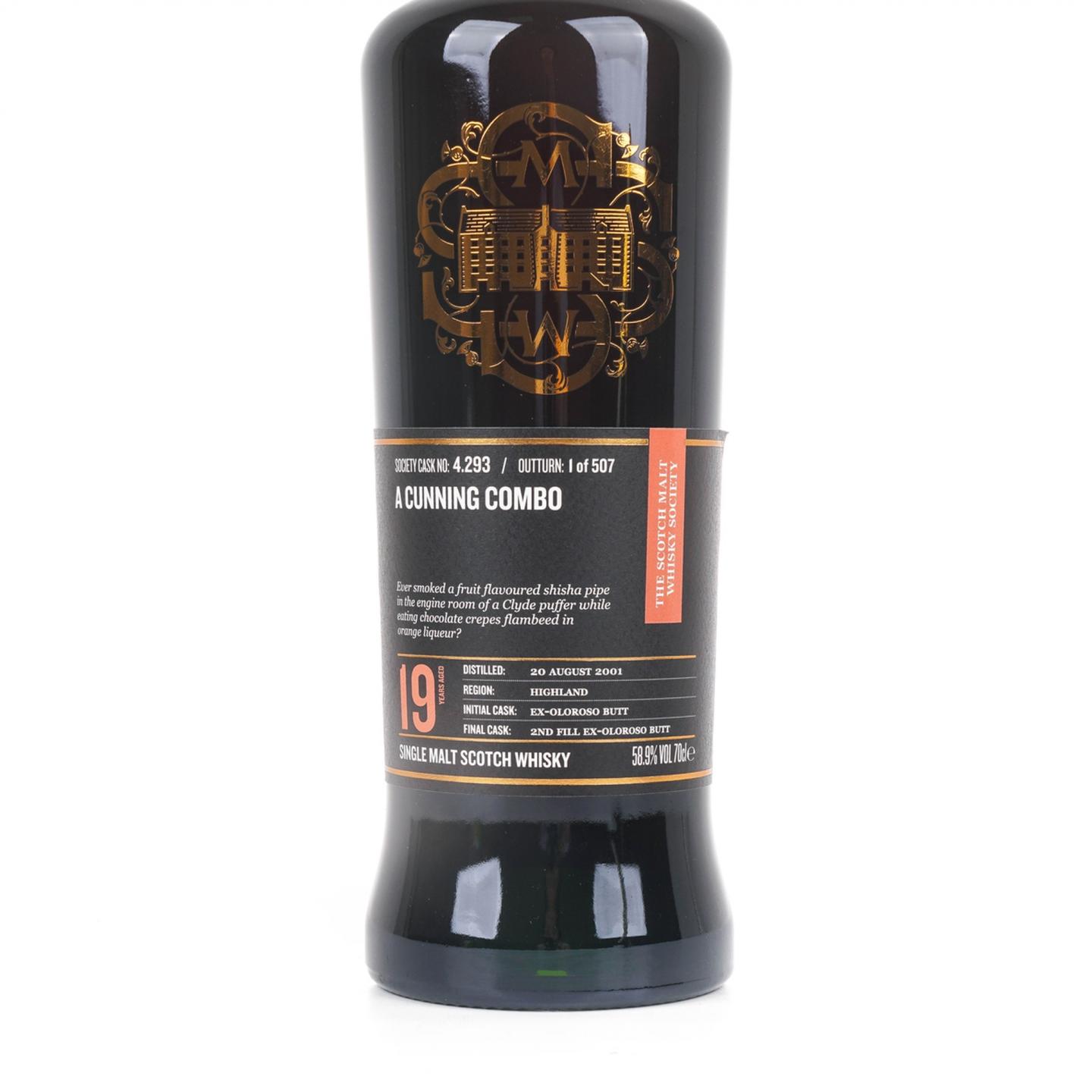 SMWS 4.293 高原骑士 19年 2001 雪莉桶