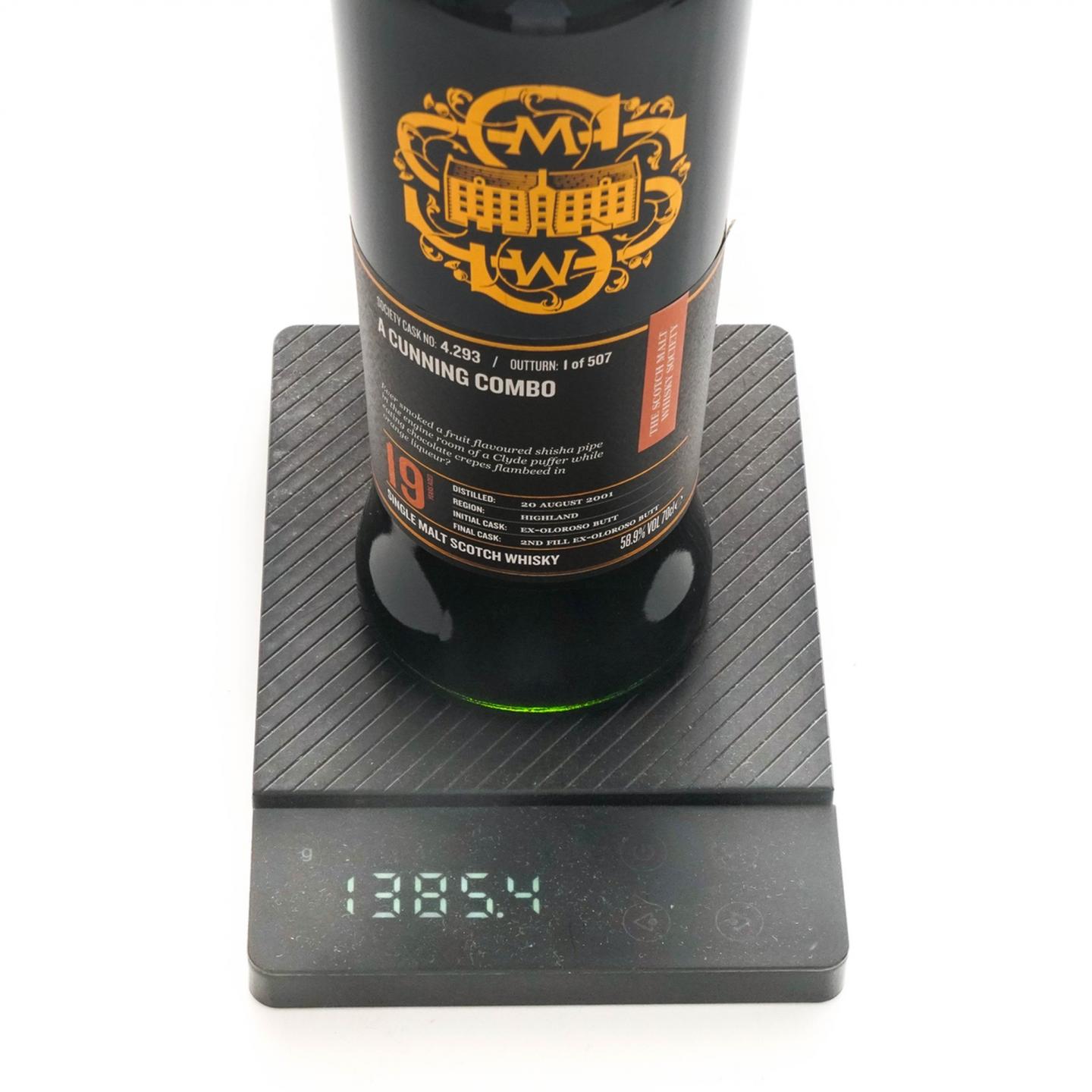 SMWS 4.293 高原骑士 19年 2001 雪莉桶
