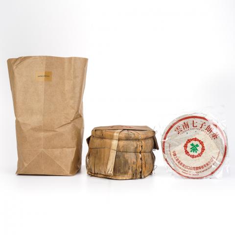 1998年 省公司7542 一提7饼*约350g 自然偏干仓