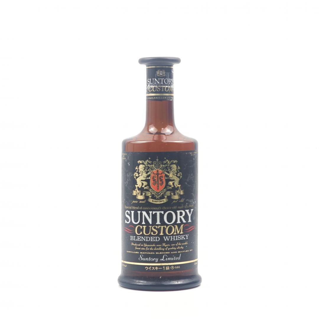 【绝版老威】50-60年代 三得利 双狮标「CUSTOM」雪莉桶威士忌 42% 720ml