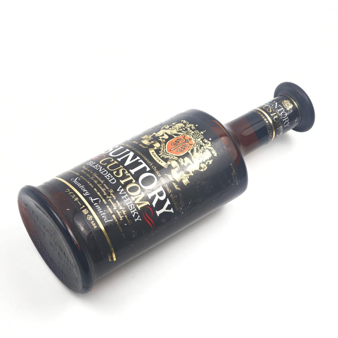 【绝版老威】50-60年代 三得利 双狮标「CUSTOM」雪莉桶威士忌 42% 720ml