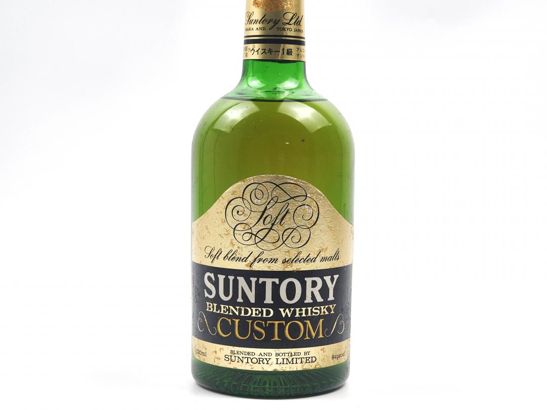 【绝版老威】50-60年代 三得利 双狮标「CUSTOM」雪莉桶威士忌 42% 720ml