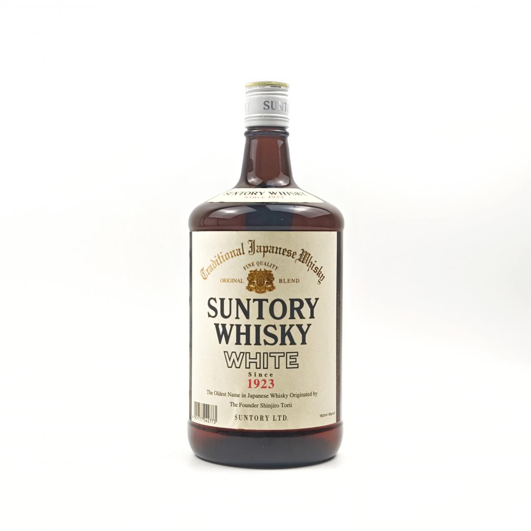 【日本首款威士忌】60-70年代 山崎蒸馏所 双狮标「白扎」威士忌 40% 1920ml