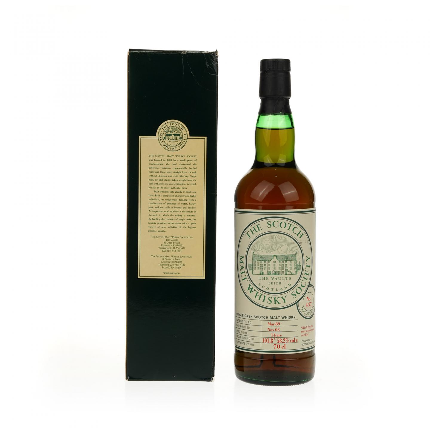 【威士忌】高原骑士 14年 1989-2003 雪莉桶 SMWS 4.97