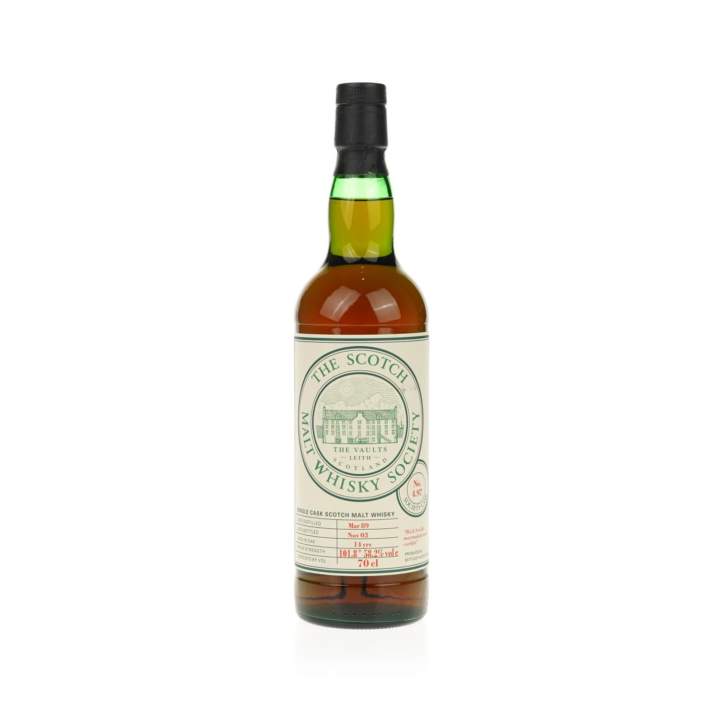 【威士忌】高原骑士 14年 1989-2003 雪莉桶 SMWS 4.97