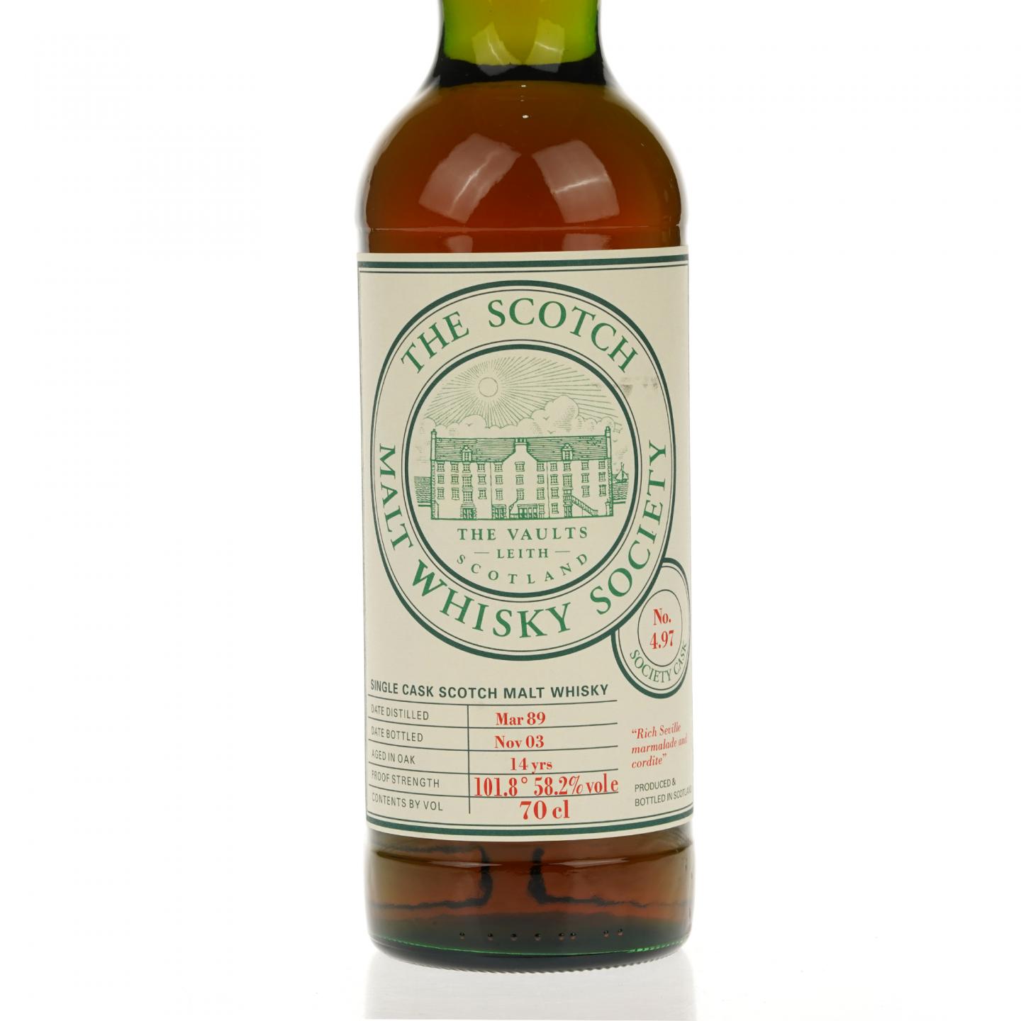 【威士忌】高原骑士 14年 1989-2003 雪莉桶 SMWS 4.97