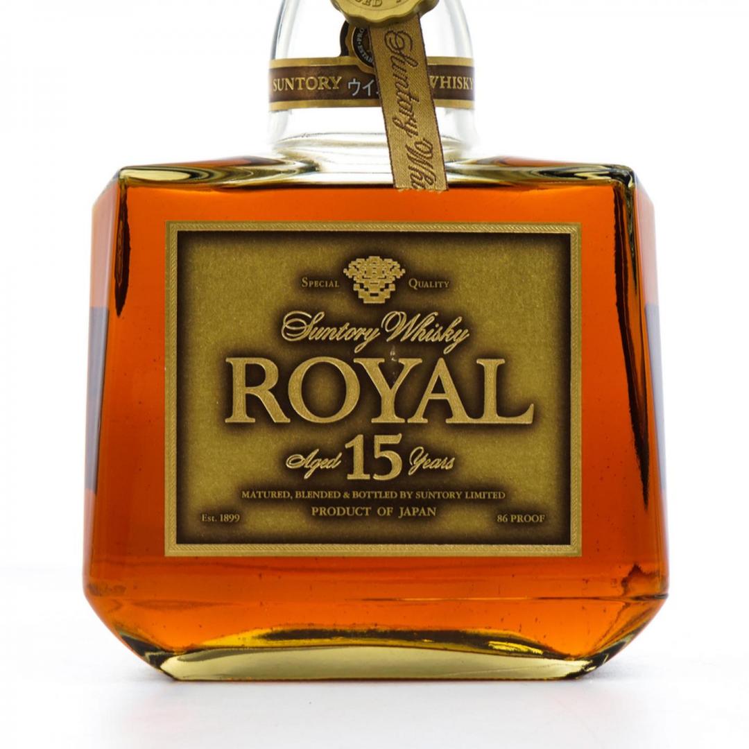 【山崎15+原液】90年代初 三得利 金花标洛雅15年威士忌 43% 750ml