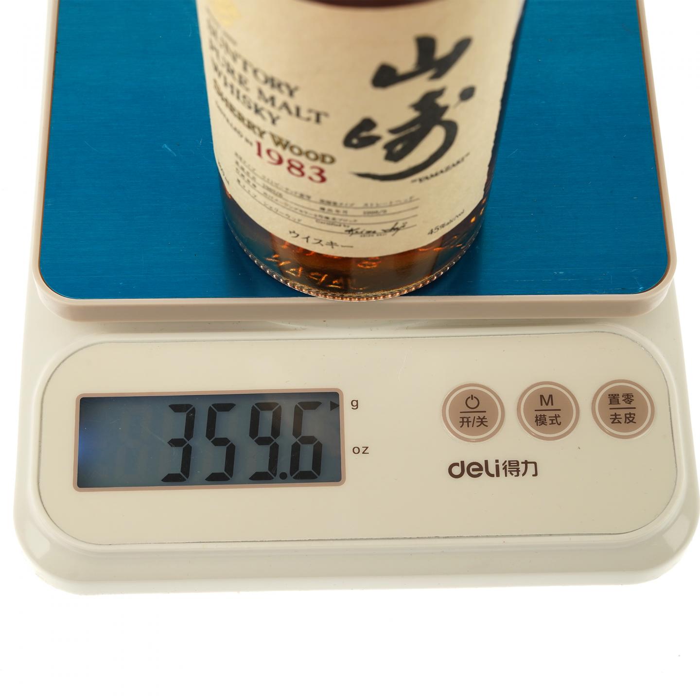 【中样】山崎 1983年 雪莉桶 金花标 180ml
