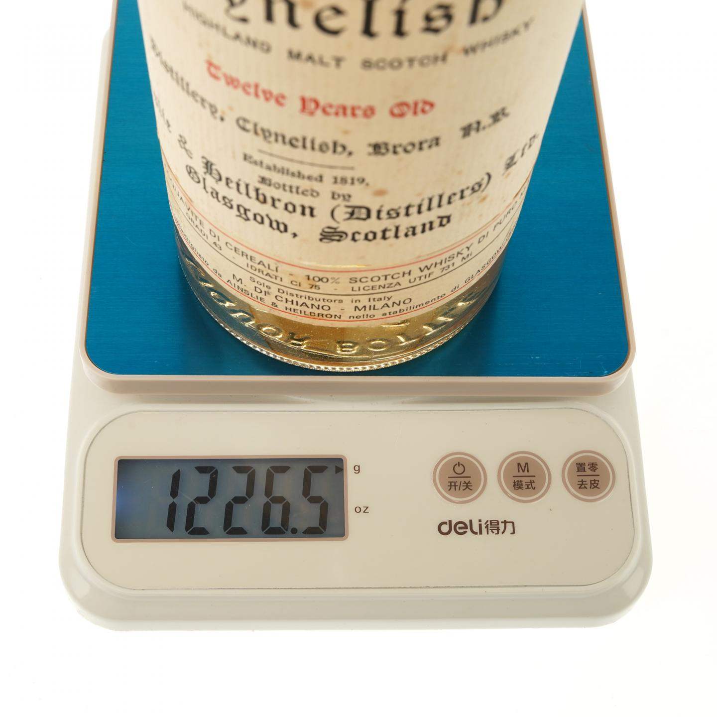 【威士忌】克里尼利基 12年 Ainslie & Heilbron 旧版 约60年代装瓶 750ml