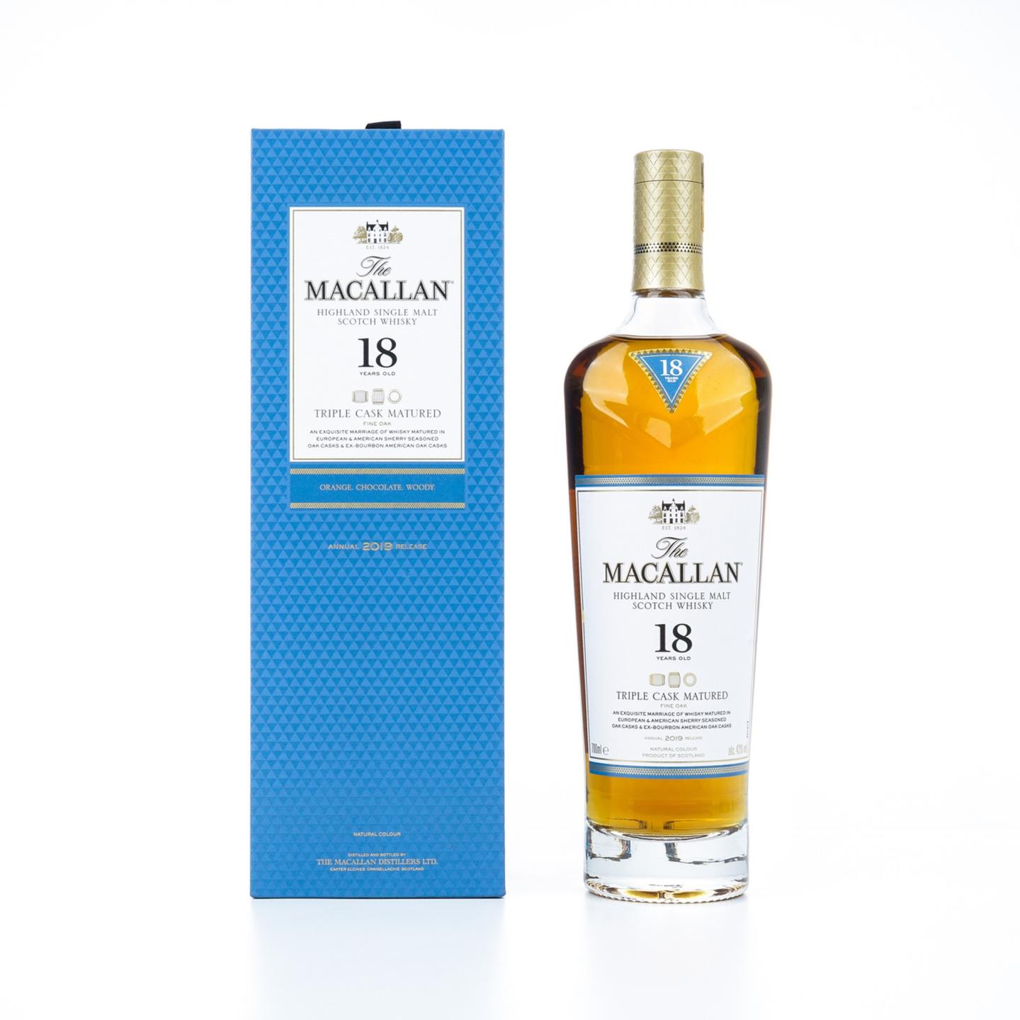 【附X光图】麦卡伦 18年 2019 Triple Cask 700ml
