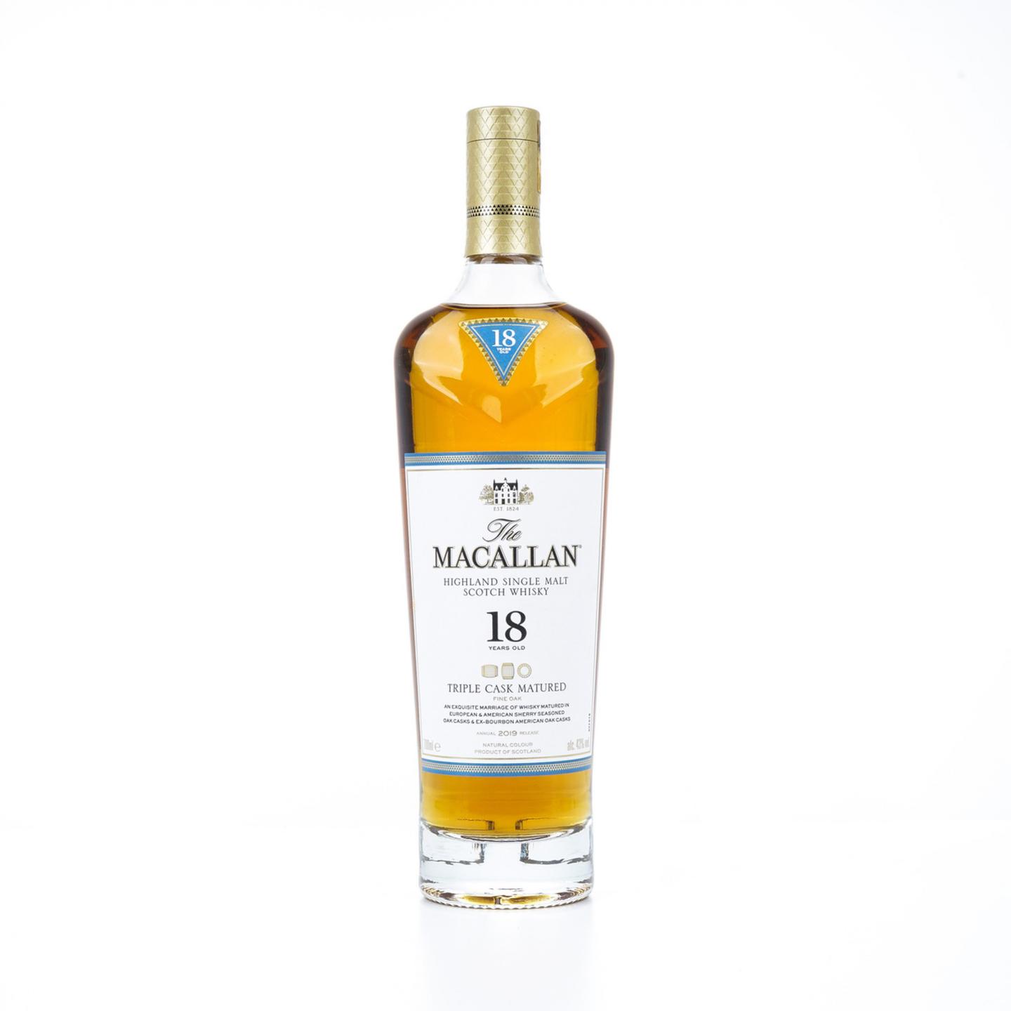 【附X光图】麦卡伦 18年 2019 Triple Cask 700ml