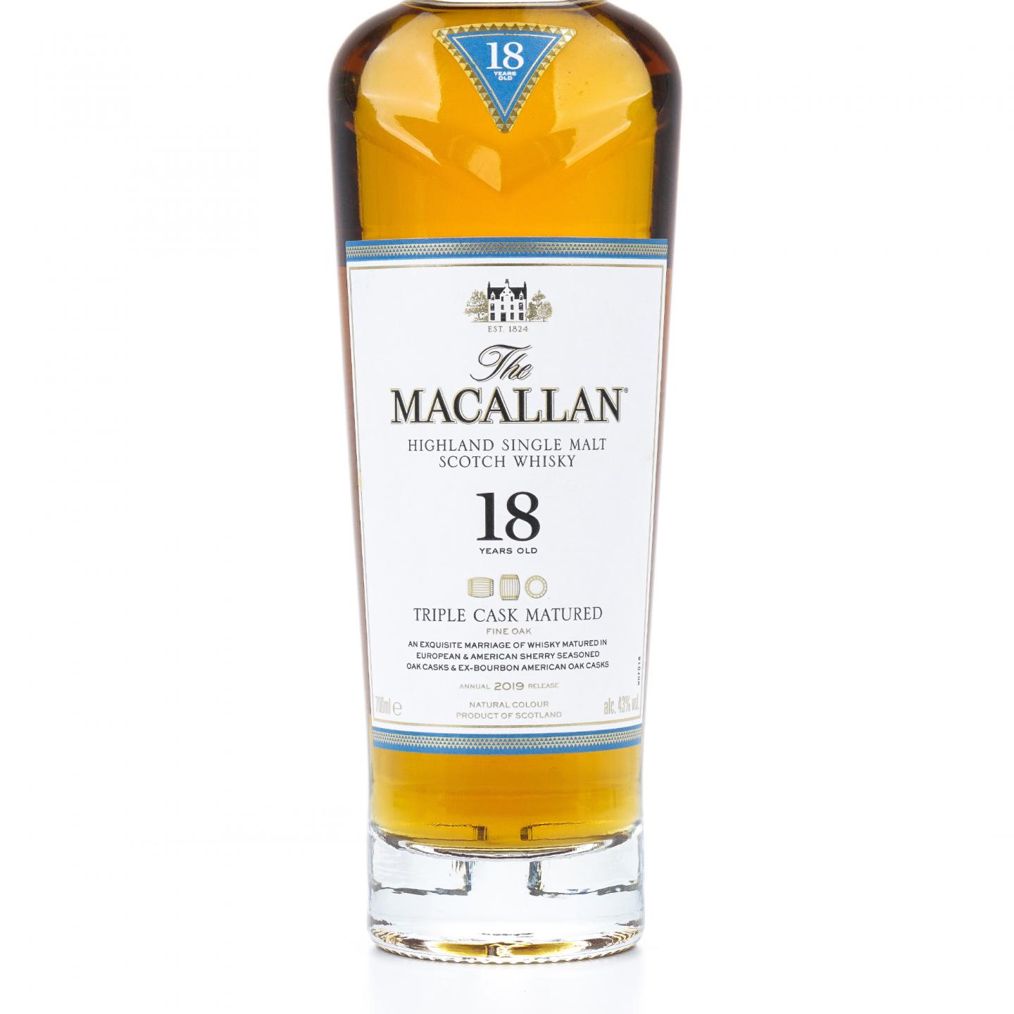 【附X光图】麦卡伦 18年 2019 Triple Cask 700ml