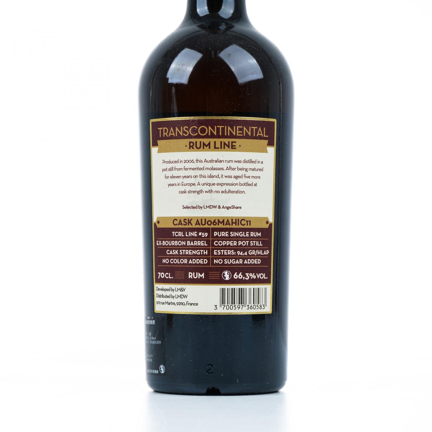 Transcontinental Rum Line 2006-2022 单桶朗姆 LMDW