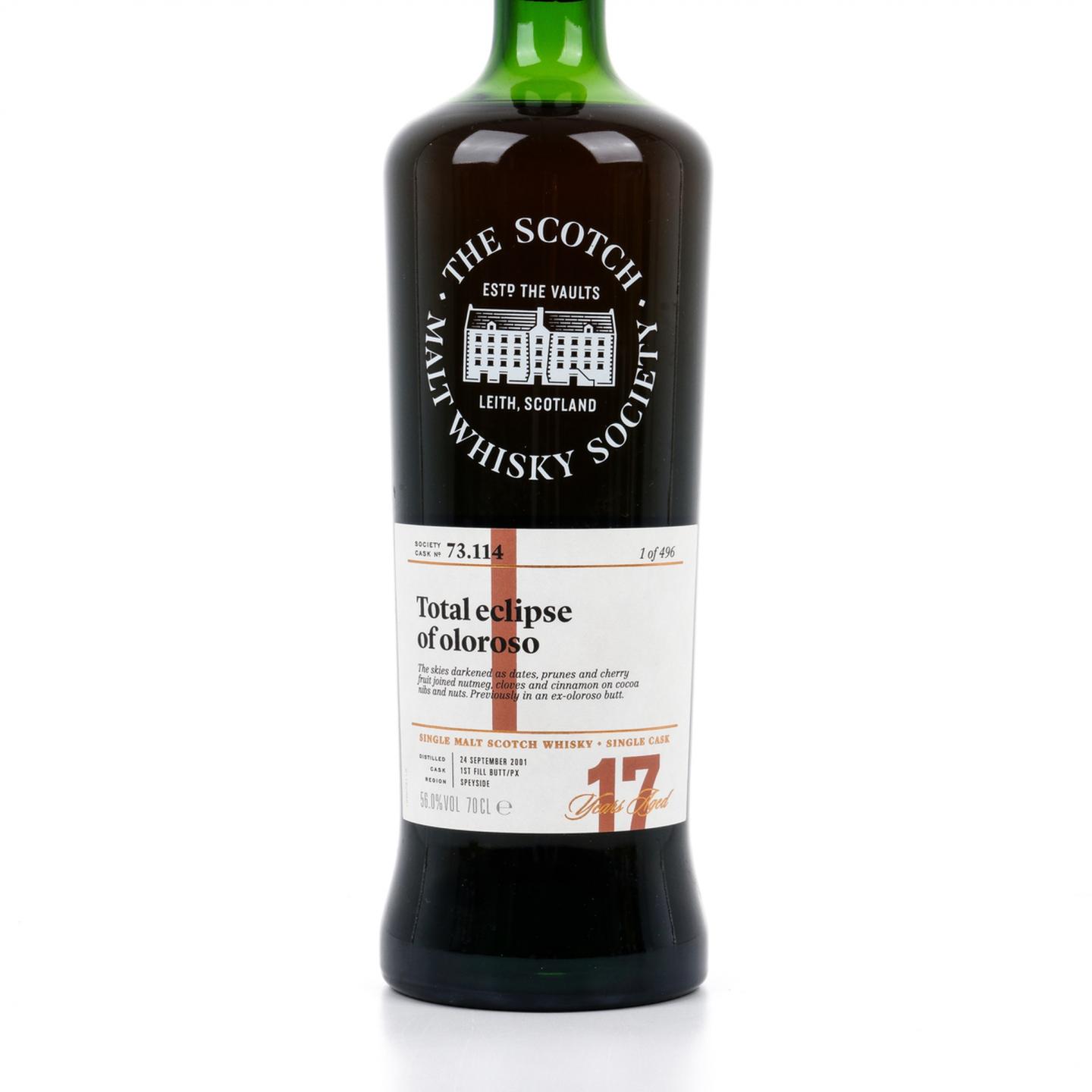 SMWS 73.114 欧摩 17年 2001 雪莉桶