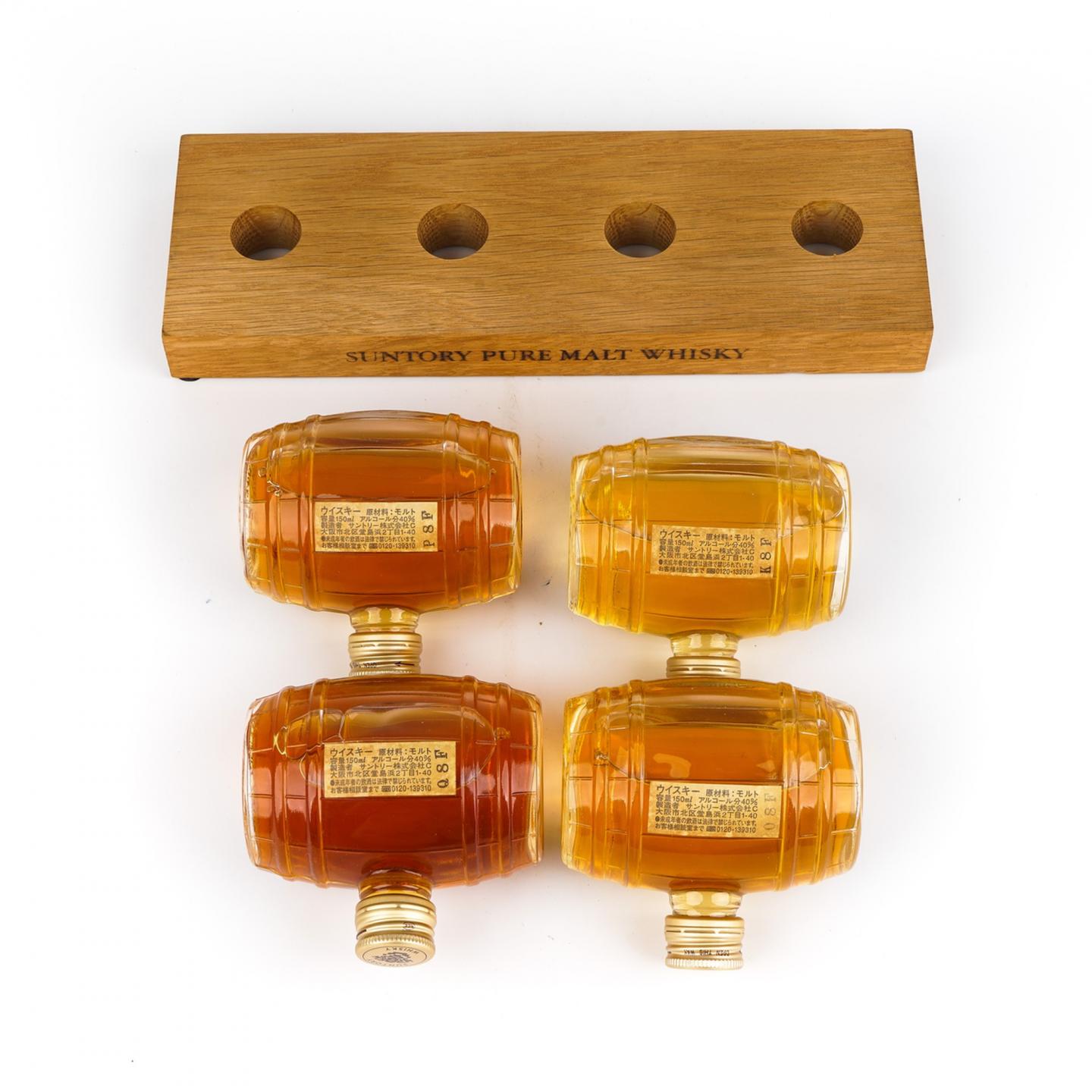 【酒版】三得利 8/10/12/15年 Pure Malt 迷你桶装珍藏组 150ml*4瓶组