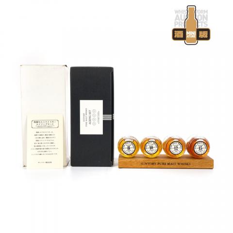 【酒版】三得利 8/10/12/15年 Pure Malt 迷你桶装珍藏组 150ml*4瓶组
