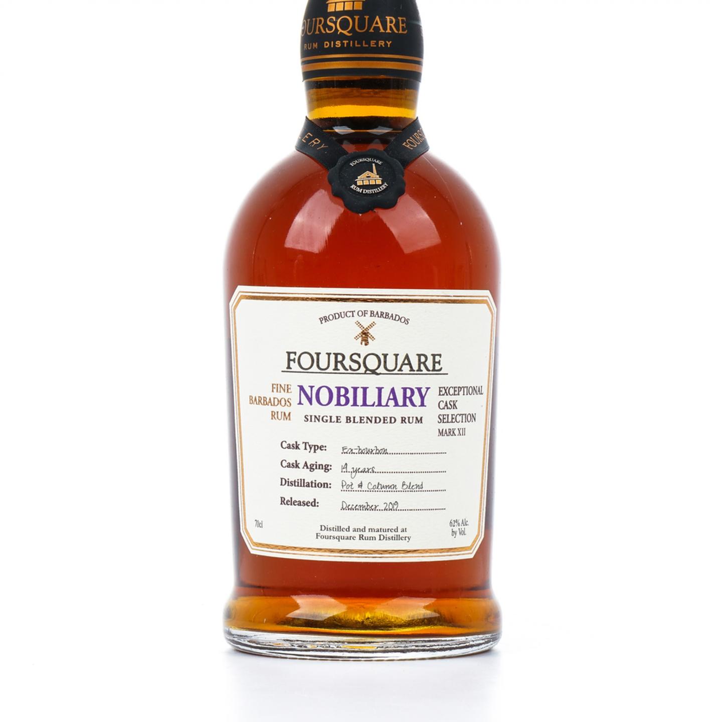 Foursquare 14年 2019 Nobiliary 单一调和朗姆酒 62%