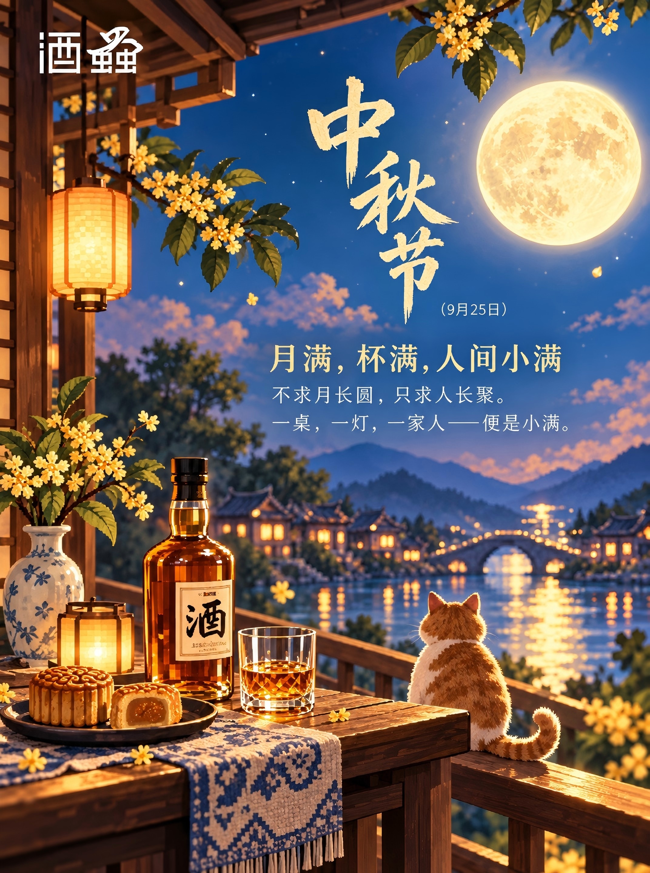 月满中秋，敬岁月知己