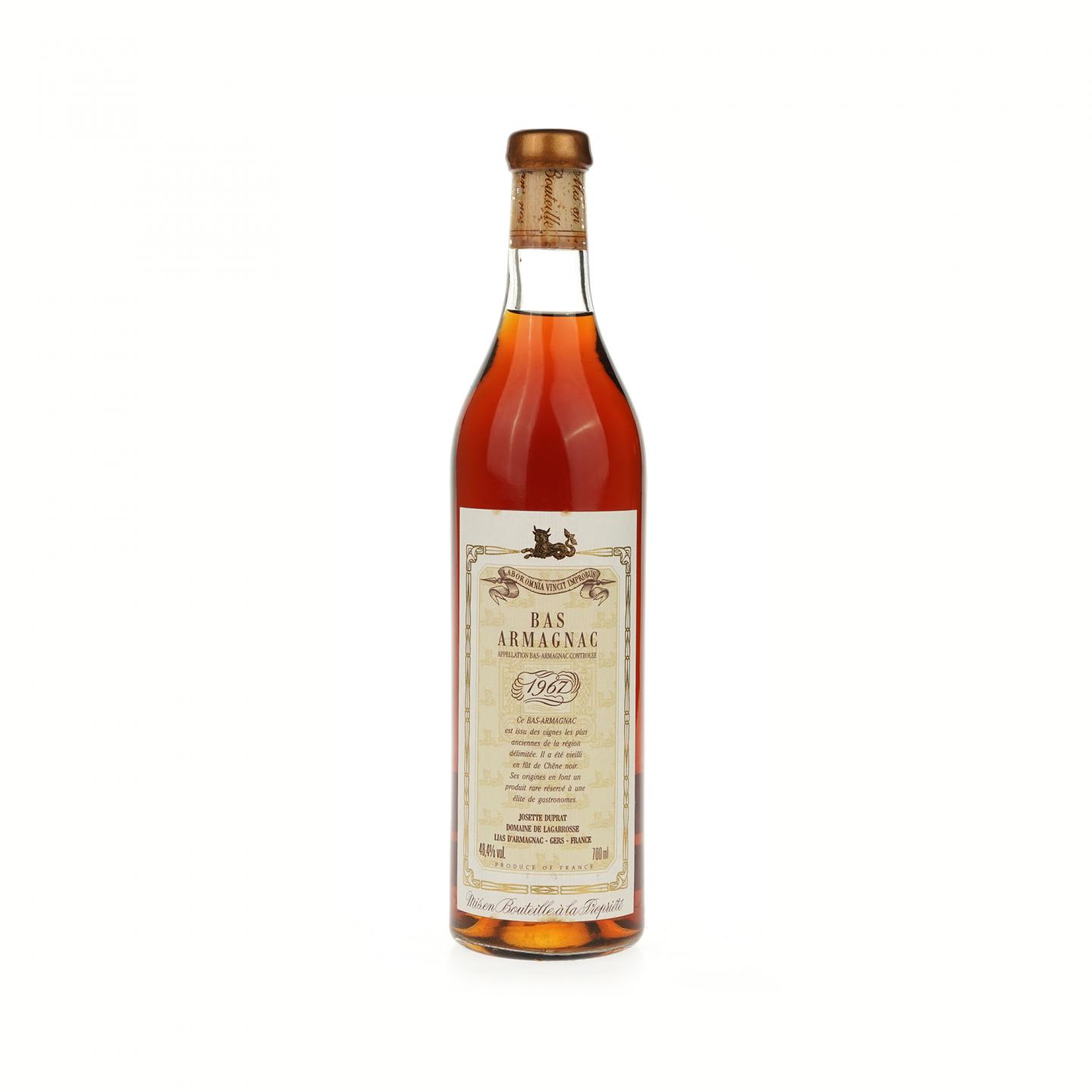【白兰地】1967年 雅文邑 Domaine de Lagarrosse Bas Armagnac