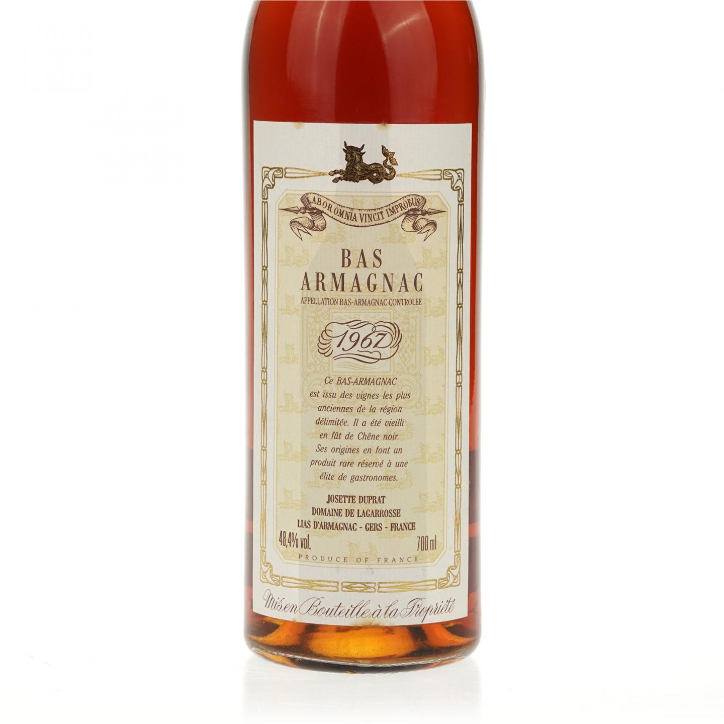 【白兰地】1967年 雅文邑 Domaine de Lagarrosse Bas Armagnac