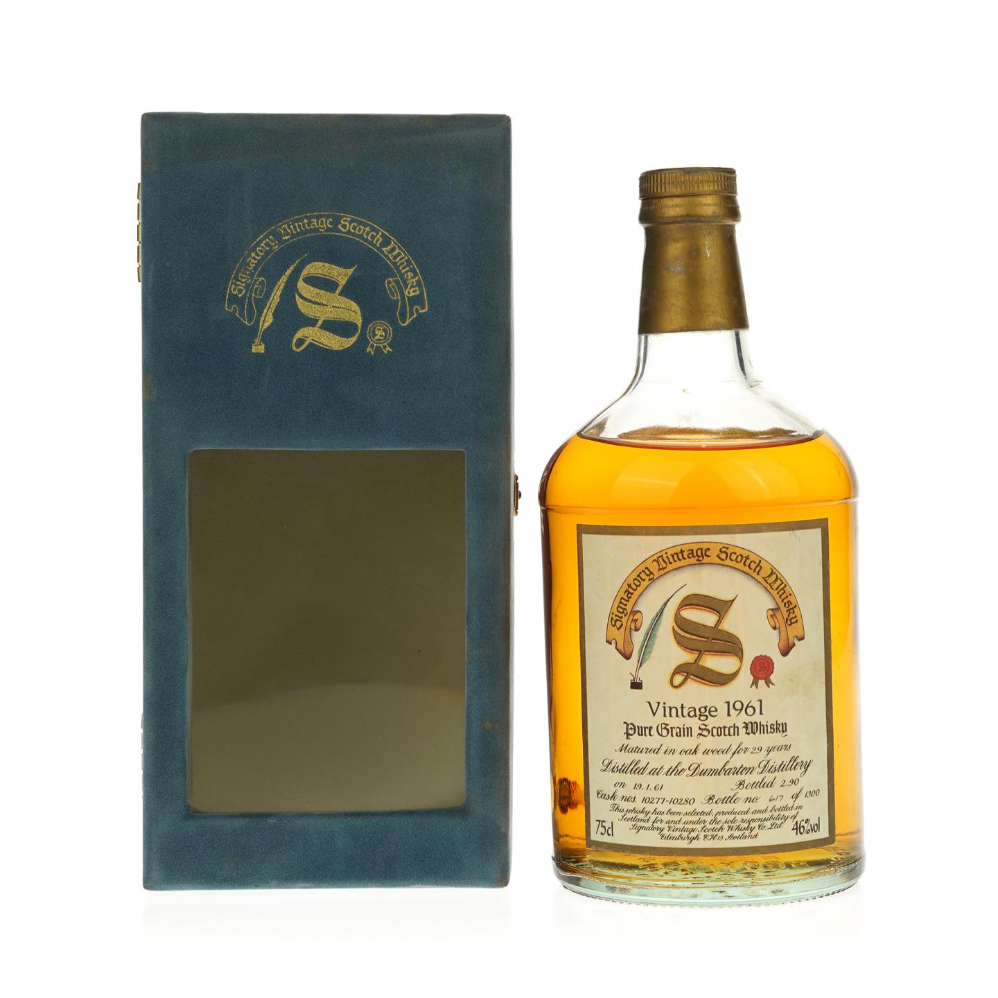 【威士忌】邓巴顿 29年 1961 单一谷物 SV 750ml