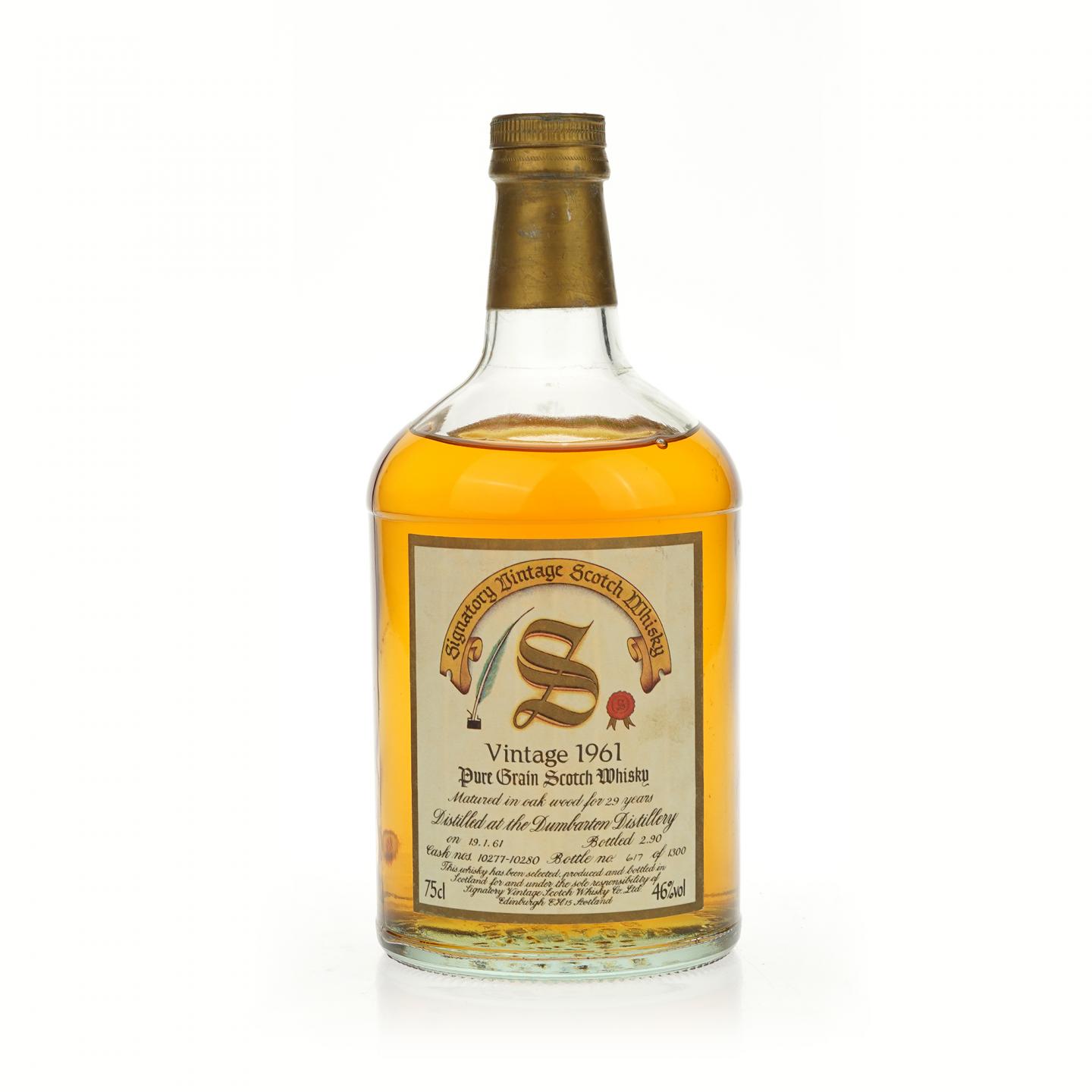 【威士忌】邓巴顿 29年 1961 单一谷物 SV 750ml