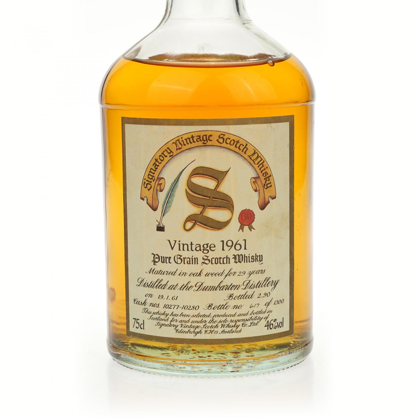 【威士忌】邓巴顿 29年 1961 单一谷物 SV 750ml