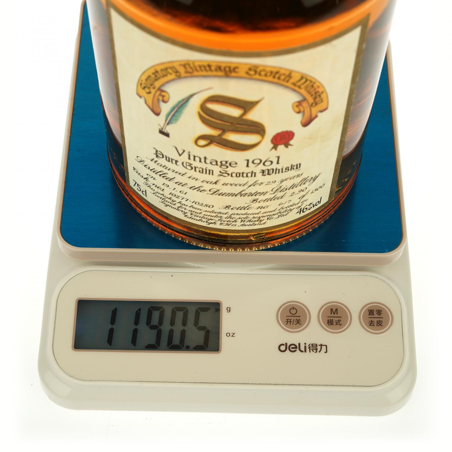 【威士忌】邓巴顿 29年 1961 单一谷物 SV 750ml