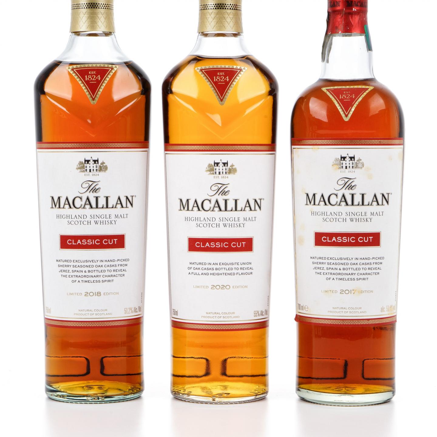 【附X光图】Macallan 麦卡伦 Classic Cut 2017-2022 精粹 6瓶组