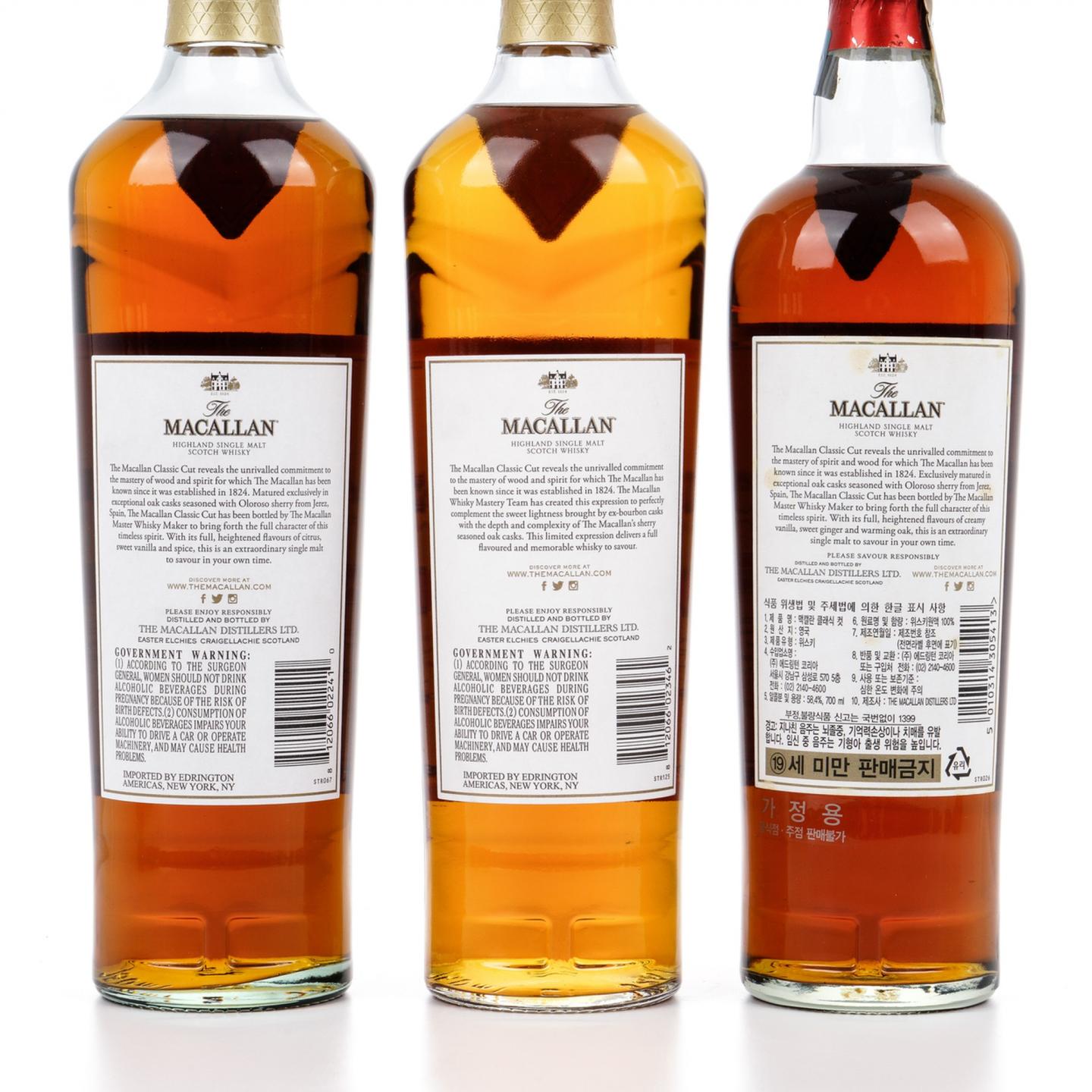 【附X光图】Macallan 麦卡伦 Classic Cut 2017-2022 精粹 6瓶组