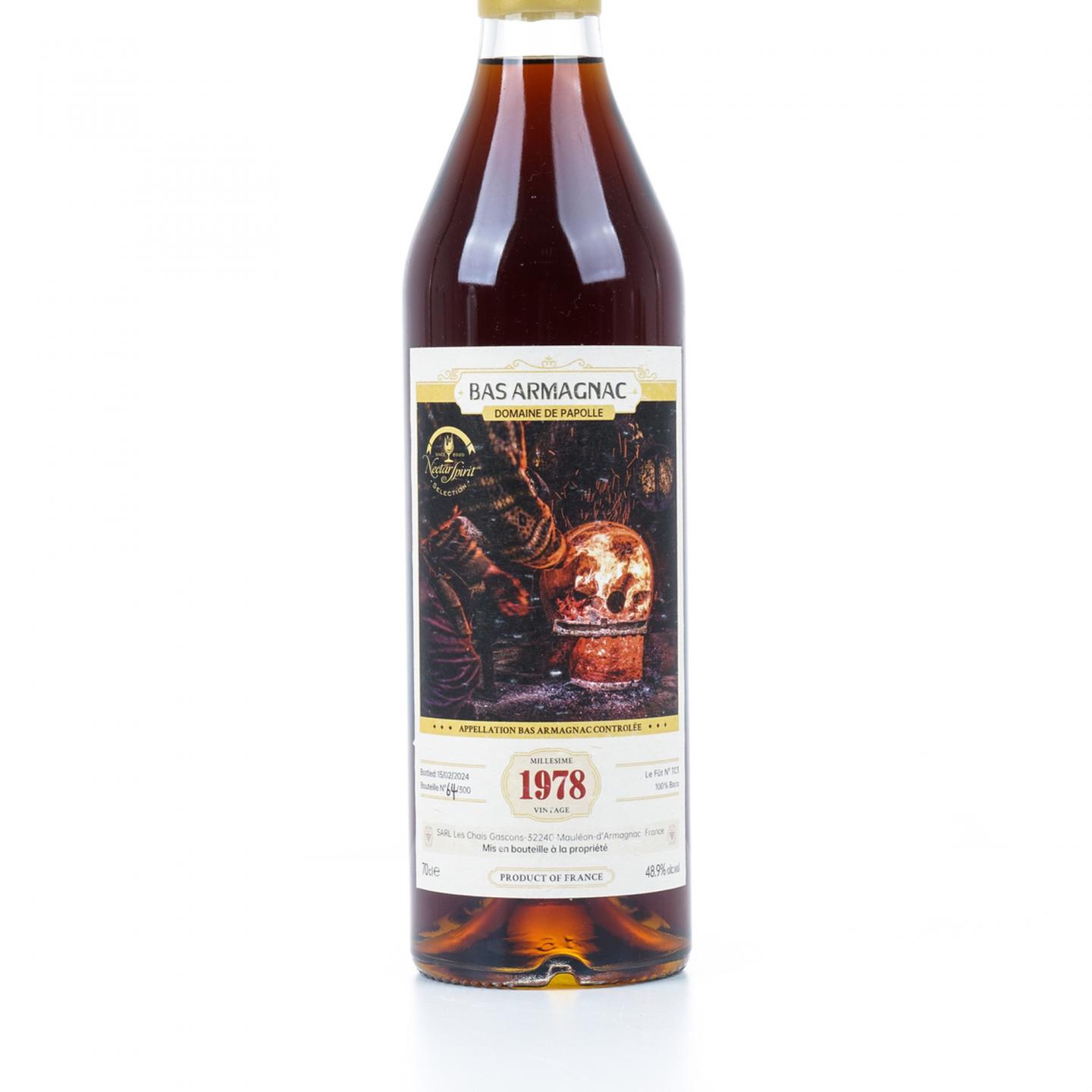 Domaine de papolle 1978-2024 年份雅文邑 48.9%Vol.