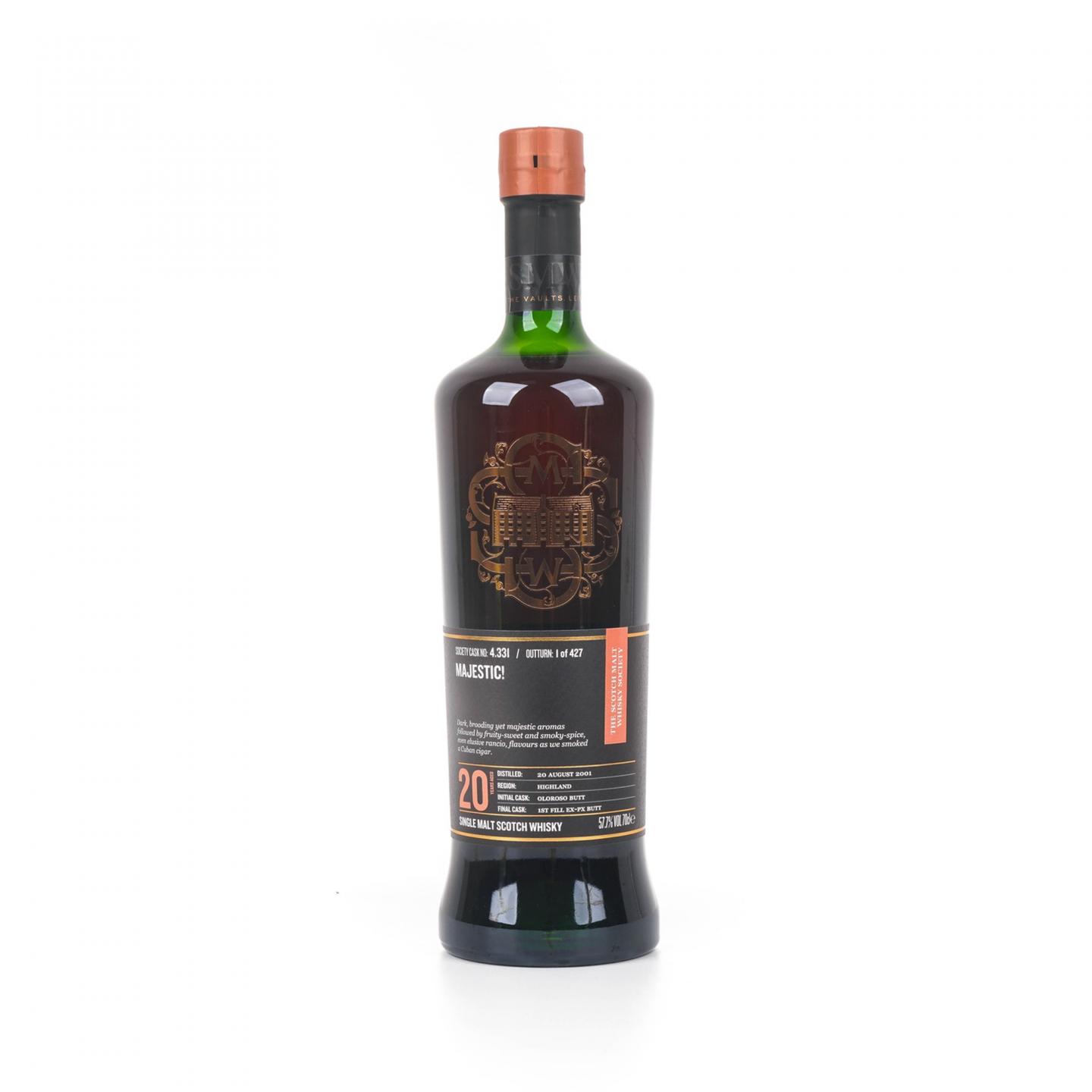 SMWS 4.331 高原骑士 20年 2001 雪莉桶