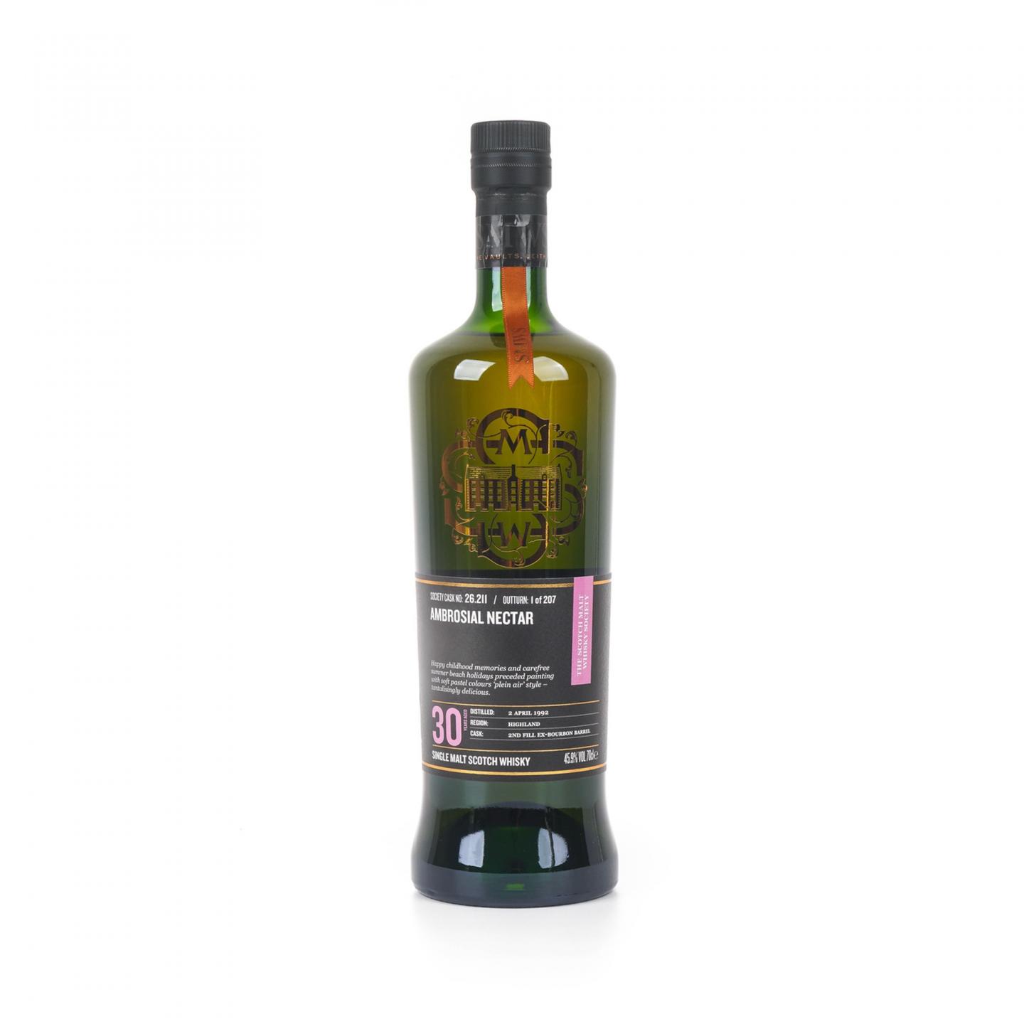 SMWS 26.211 克里尼利基 30年 1992 酒窖珍藏系列 美味花蜜