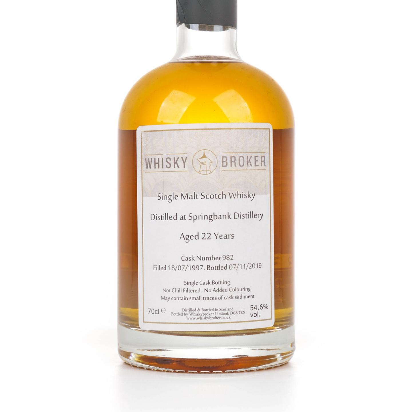 云顶 22年 1997-2019 单桶 Whisky Broker