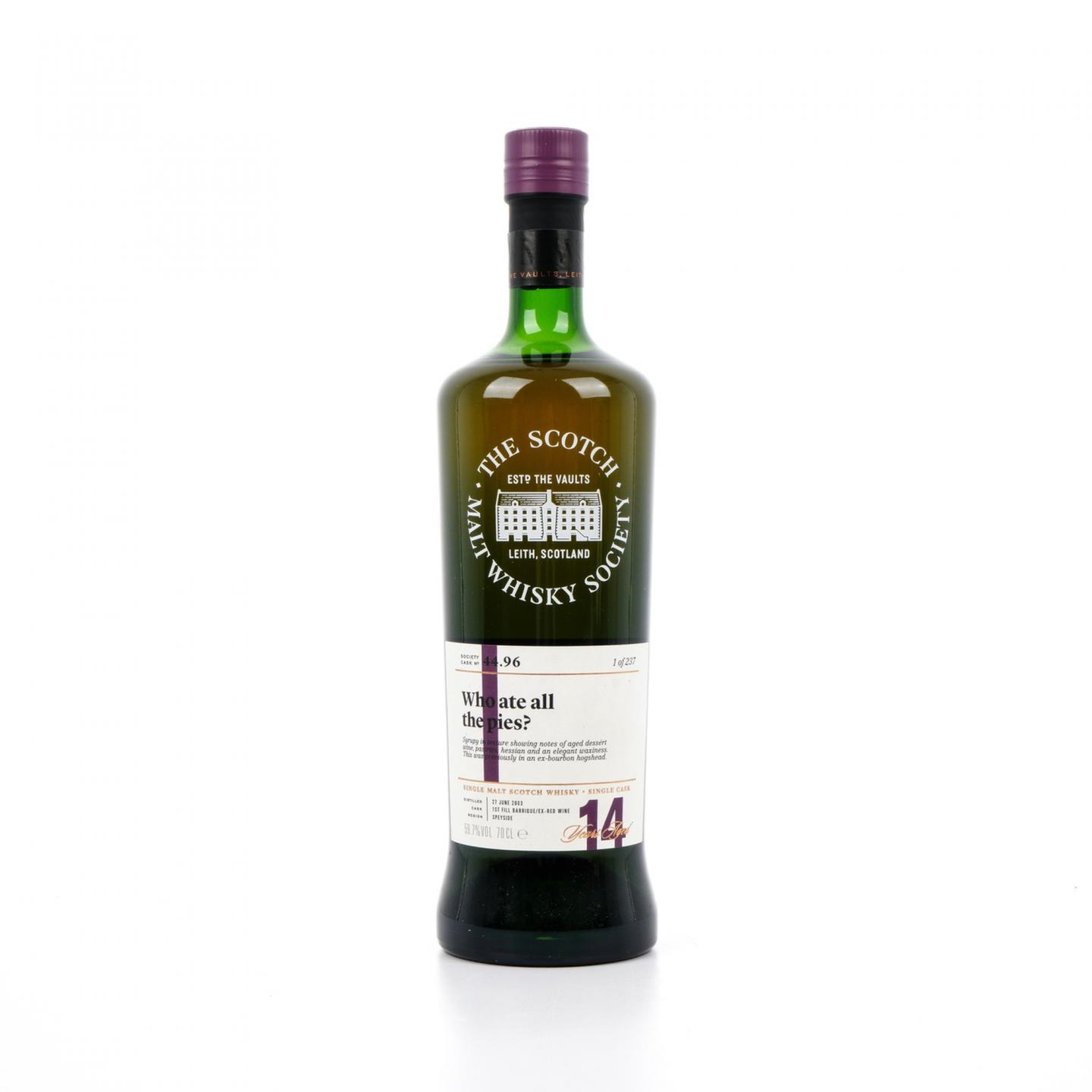 SMWS 44.96 克莱拉奇 14年 2003 单桶 行货