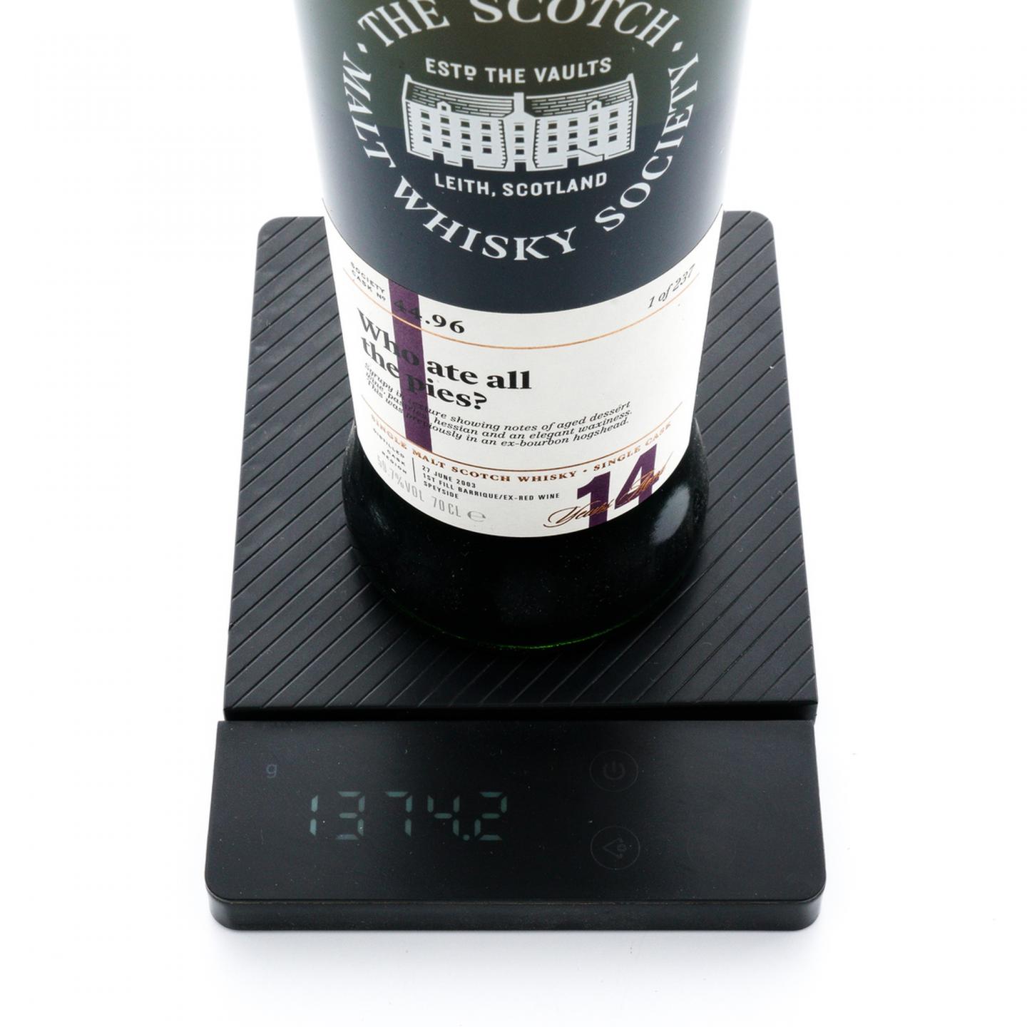 SMWS 44.96 克莱拉奇 14年 2003 单桶 行货