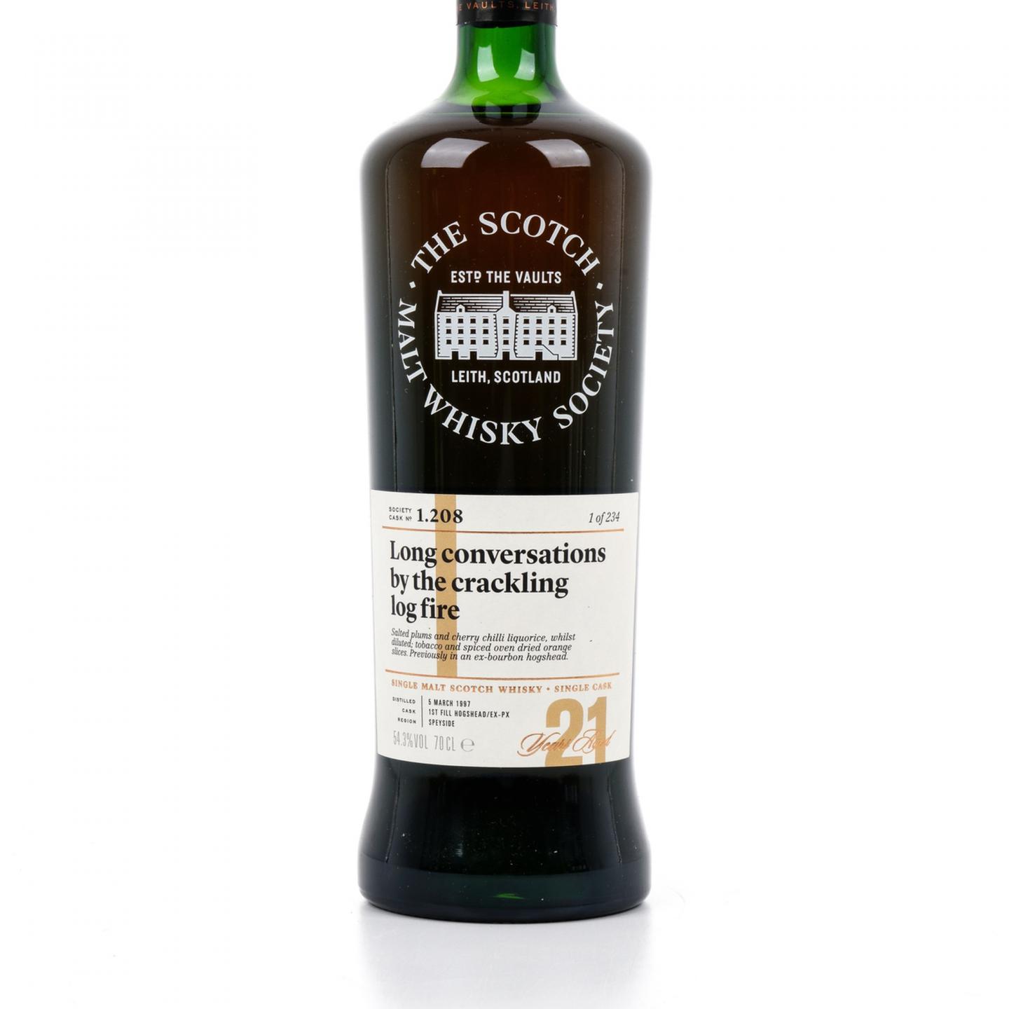 SMWS 1.208 格兰花格 21年 1997 单桶