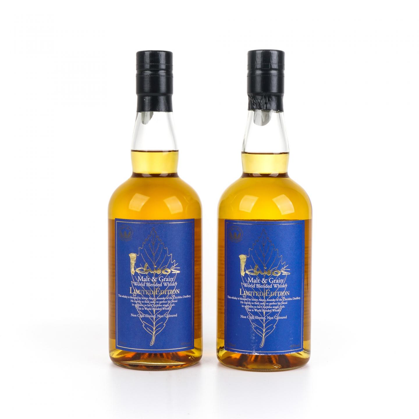 秩父 蓝叶 Ichiro's Malt & Grain 世界调和威士忌 2瓶组