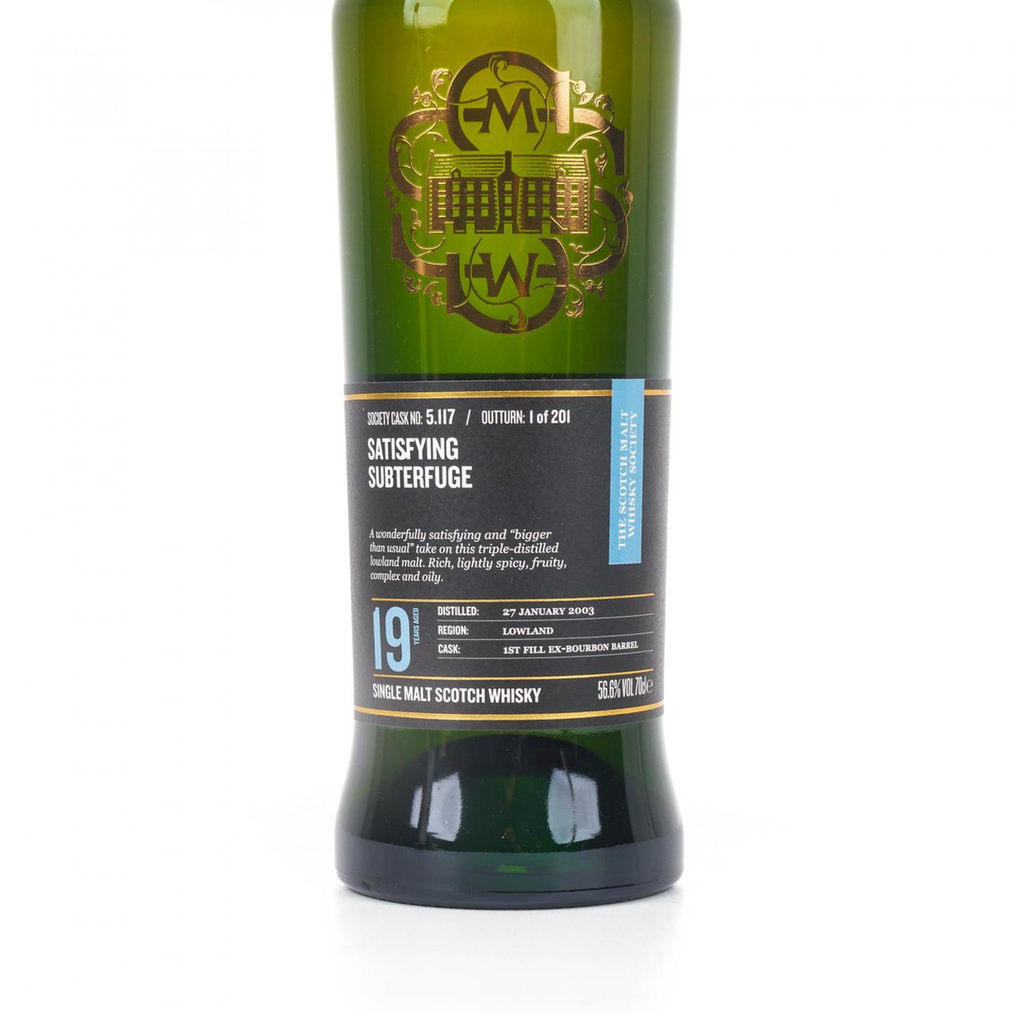 SMWS 5.117 欧肯特轩 19年 2003-2022
