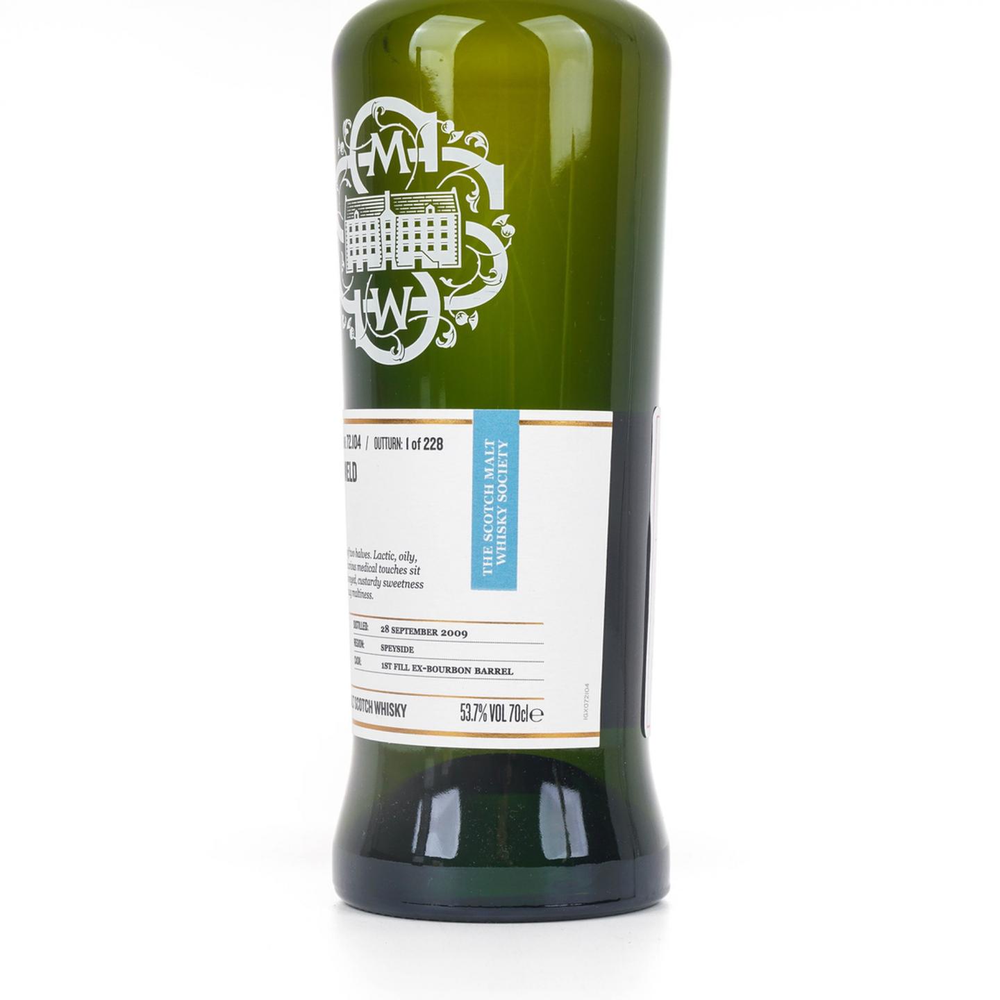 SMWS 72.104 弥尔顿达夫 11年 2009 波本桶