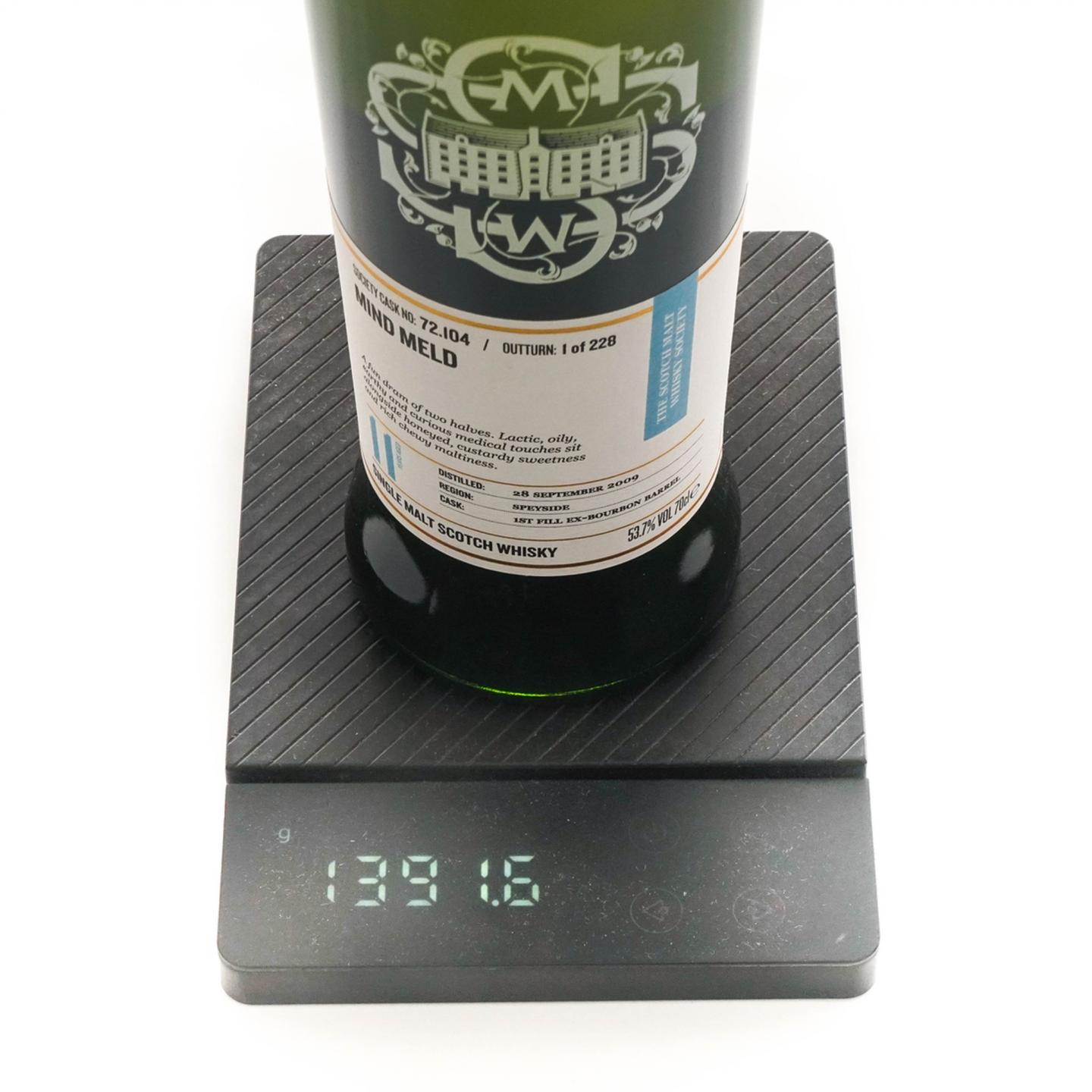 SMWS 72.104 弥尔顿达夫 11年 2009 波本桶