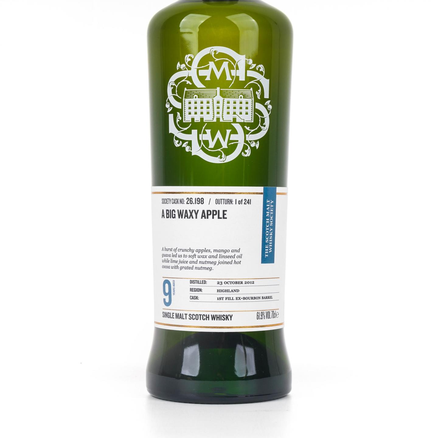 SMWS 26.198 克里尼利基 9年 2012