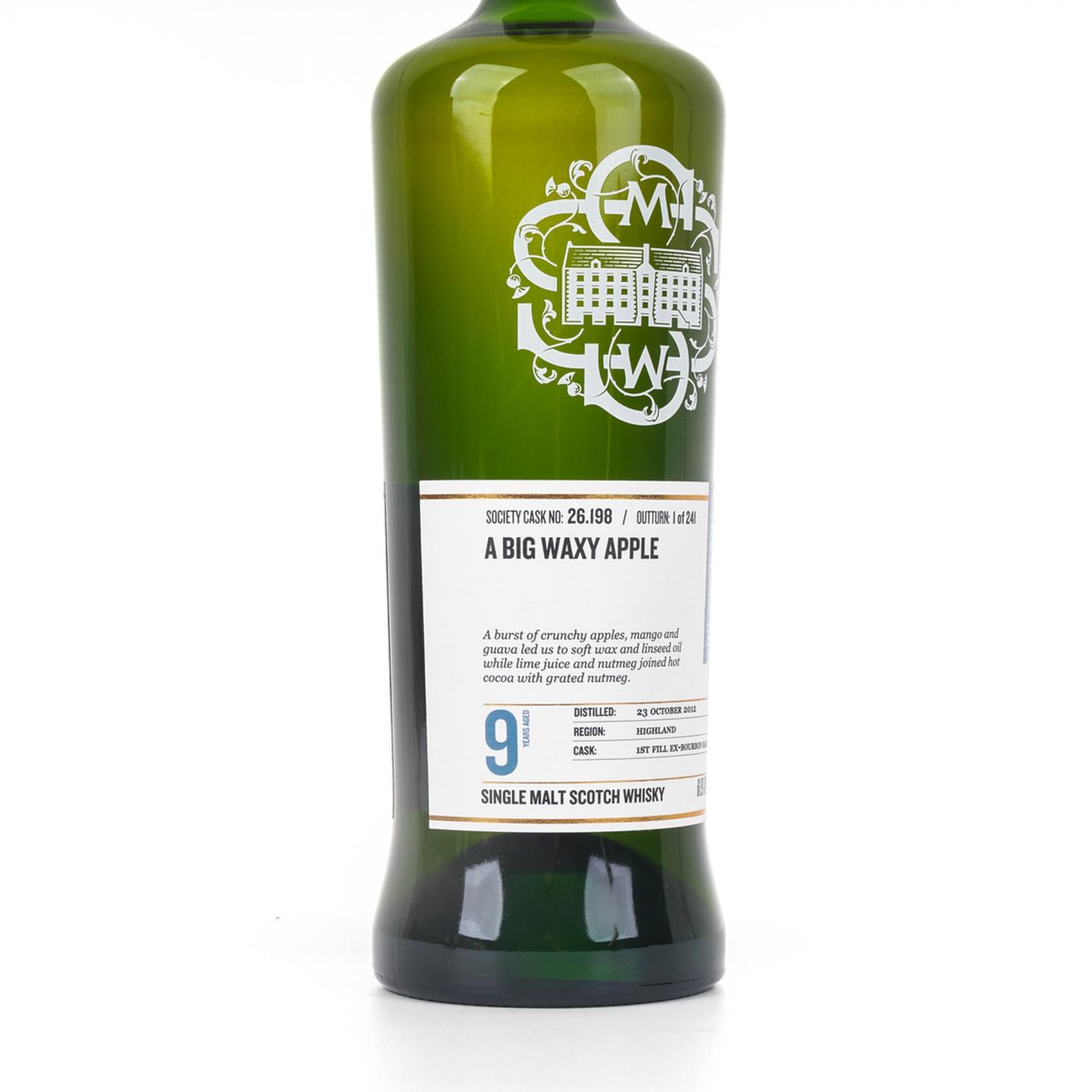 SMWS 26.198 克里尼利基 9年 2012